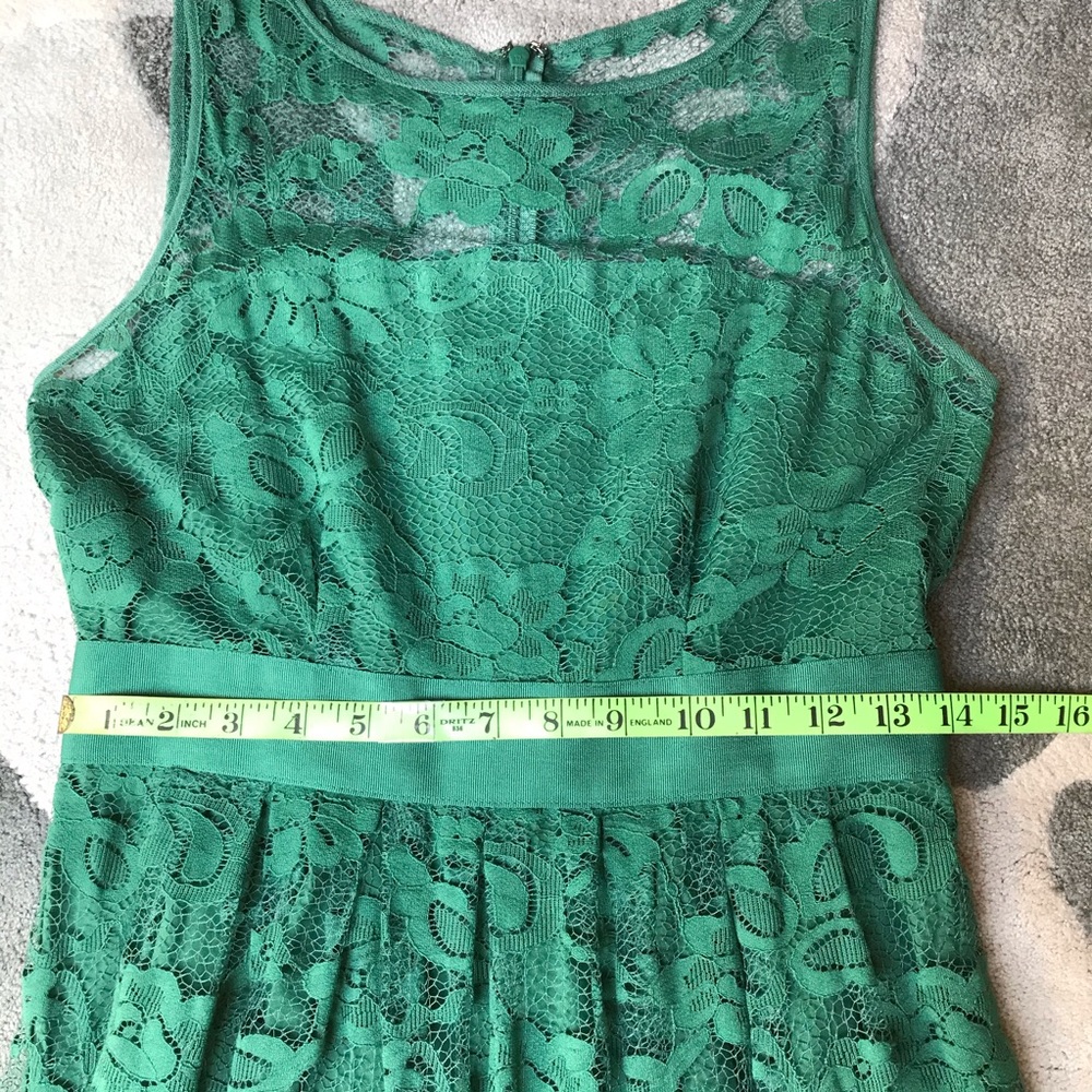 BB Dakota Green Lace Dress, EUC, S - Picture 11 of 16